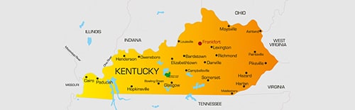 Mapa de Kentucky